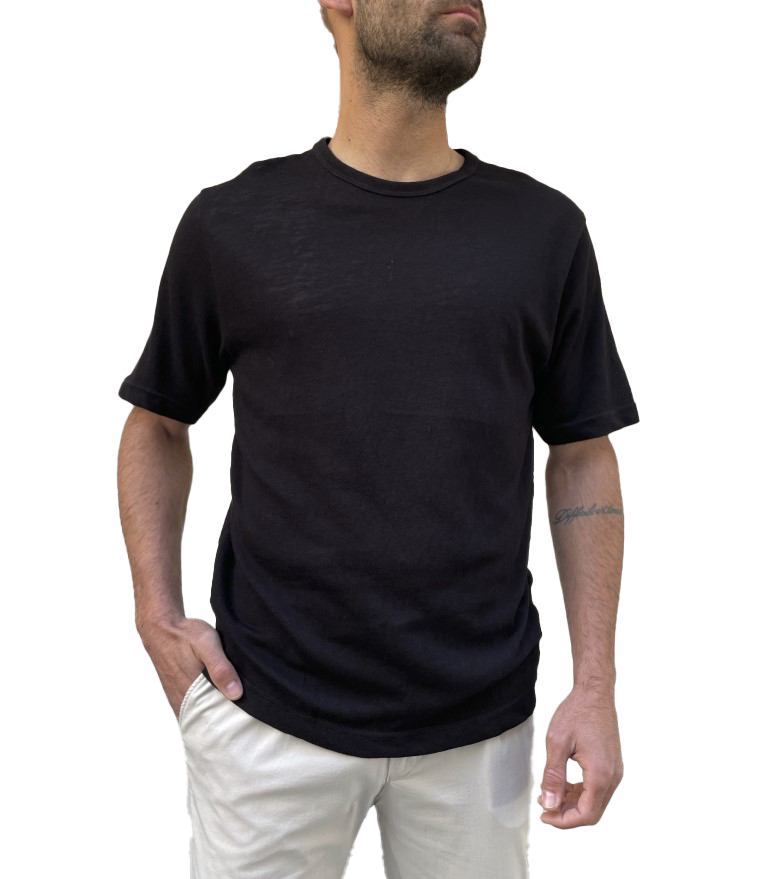 Ανδρικό μαύρο Oversized T-shirt TST2043 φωτογραφία